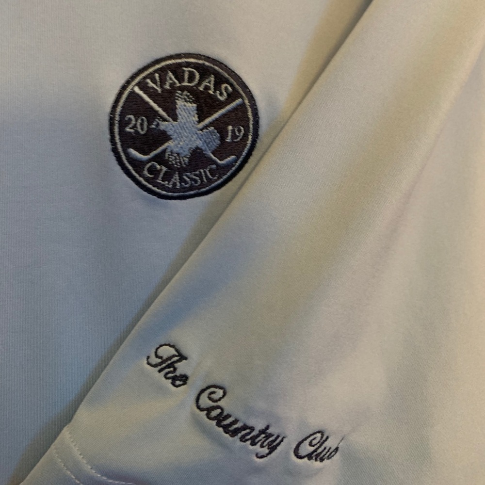 Mint Peter Millar Pale Blue Polo M - Picture 4 of 5